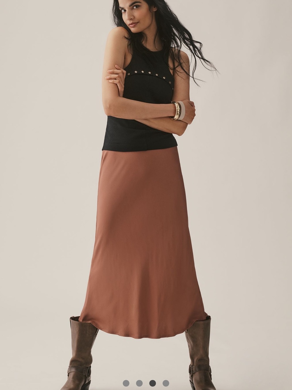 By Anthropologie snap racer tank black  medium - Picture 3 of 5